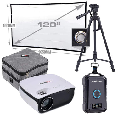 KickAss ProductsPowered 120" Outdoor Projector Cinema Package