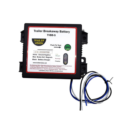 KickAss ProductsTrailer Vision Battery Kit Breakaway Switch, 5Ah Battery & ADR ApprovedTV-BB-5