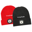 KickAss ProductsTwin Pack Beanie Bundle in Grey and RedKA - BEANIE - GREYRED - PACK