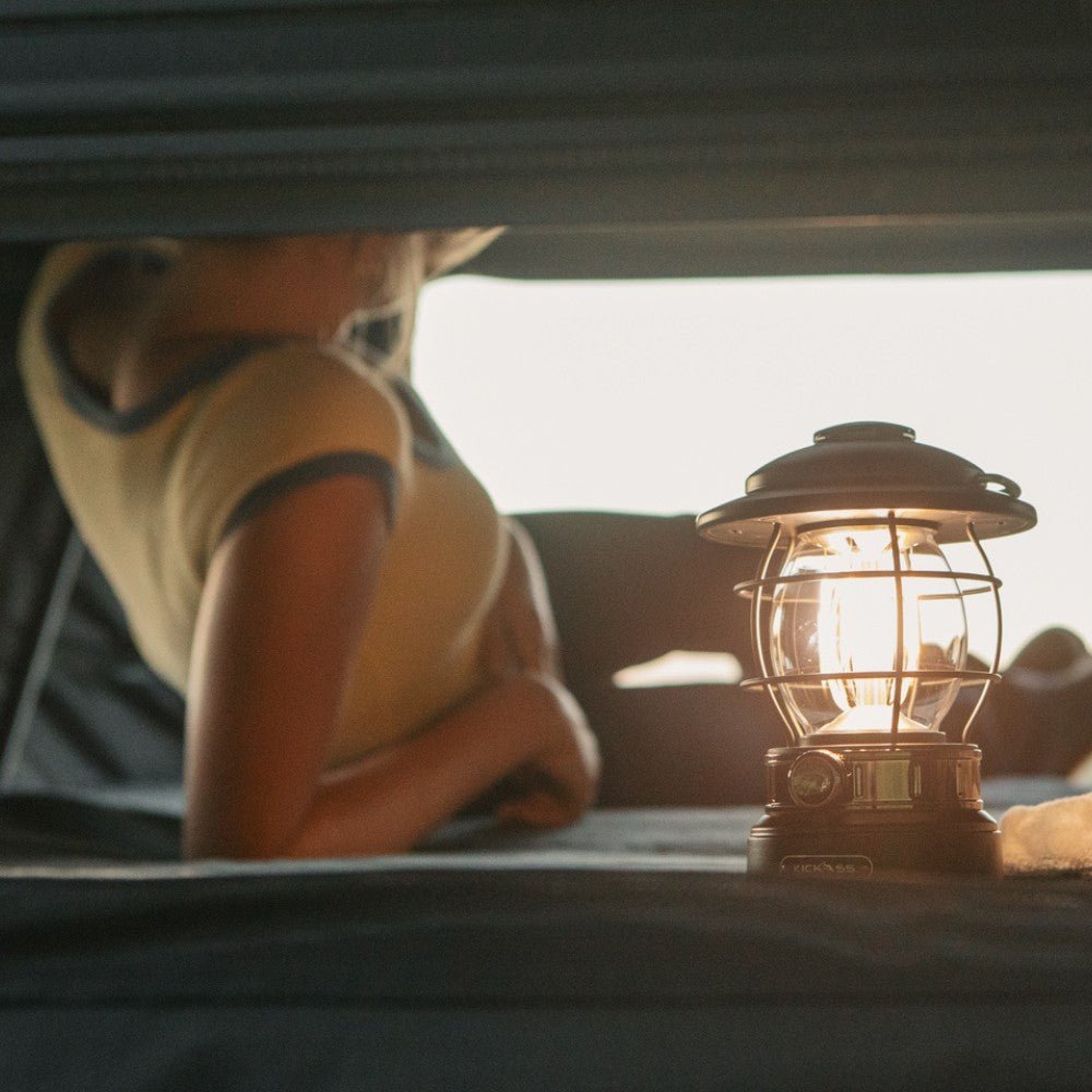 KickAss ProductsVintage Camping Lantern - BlackKACAMPLANTERN - BLK