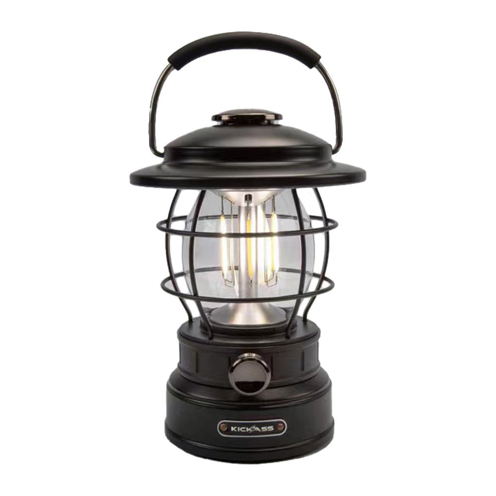 KickAss ProductsVintage Camping Lantern - BlackKACAMPLANTERN - BLK