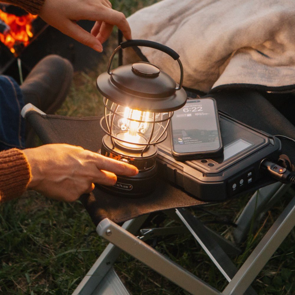 KickAss ProductsVintage Camping Lantern - BlackKACAMPLANTERN - BLK