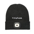 KickAss Beanie with Rechargeable LED Light - Grey