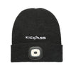 KickAss Beanie with Rechargeable LED Light - Grey