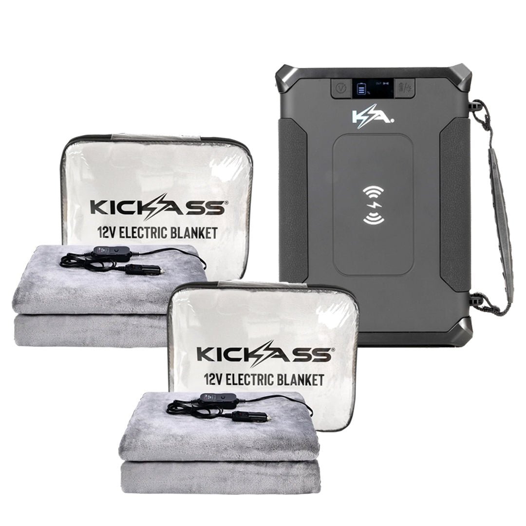 KickCharge 300 24Ah Lithium Power Pack & Electric Blanket Twin Bundle