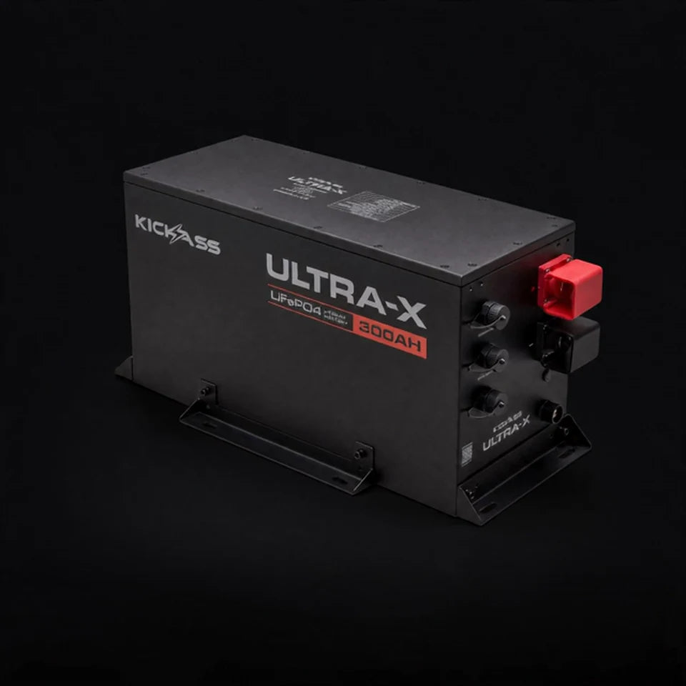 KickAss Smart 12V 300Ah Ultra-X Lithium Compact Deep Cycle Battery LiFePO4 - Series 2