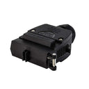 12 Pin Flat Trailer Plug & Socket - Red & Blue LED for AUX Circuit