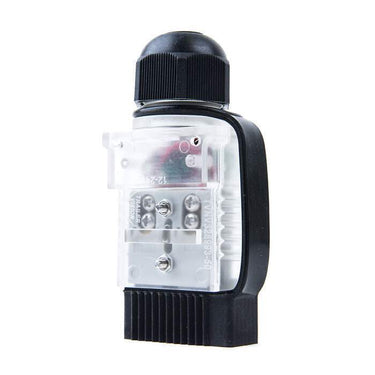 50A Anderson Plug Voltmeter - Clear Cover With Voltage Display - Black