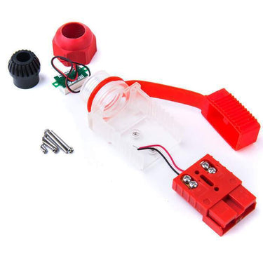 50A Anderson Plug Voltmeter - Clear Cover With Voltage Display - Red