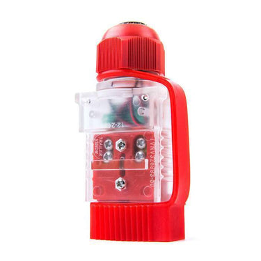 50A Anderson Plug Voltmeter - Clear Cover With Voltage Display - Red