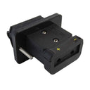 50A Weatherproof Anderson Connector Socket Cover FLUSH MOUNT- Black