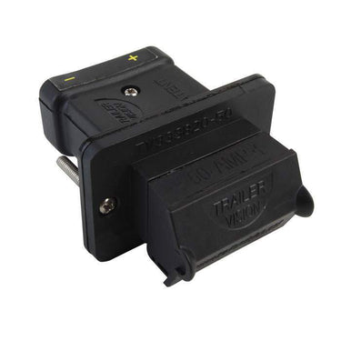 50A Weatherproof Anderson Connector Socket Cover FLUSH MOUNT- Black