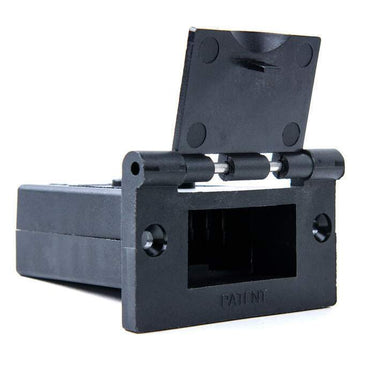 50A Weatherproof Slimline Anderson Plug Mount & Cover - Black