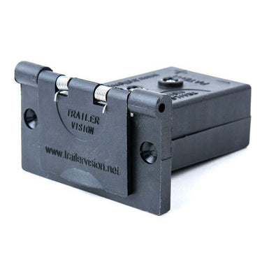 50A Weatherproof Slimline Anderson Plug Mount & Cover - Black