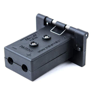 50A Weatherproof Slimline Anderson Plug Mount & Cover - Black