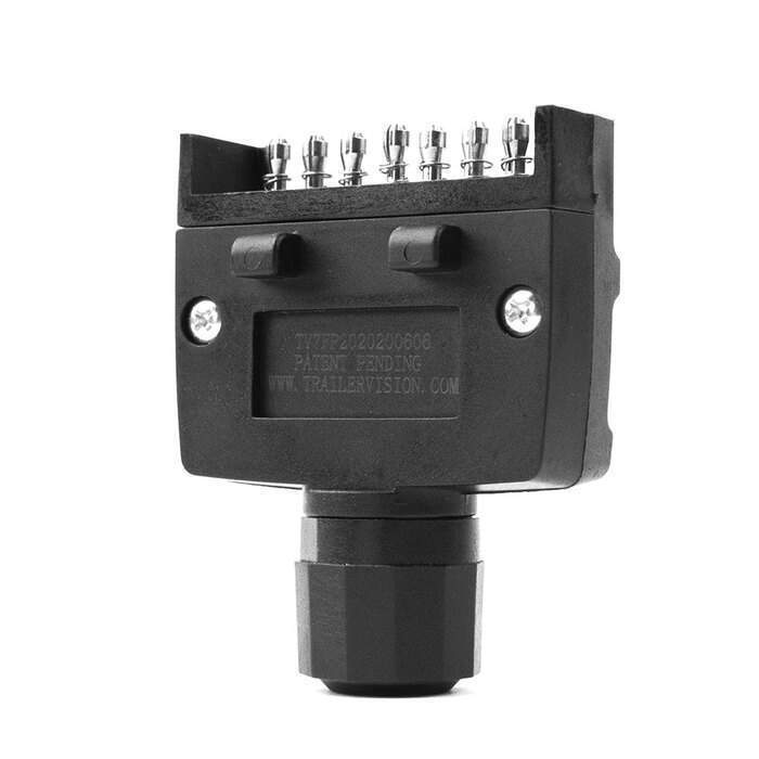 7 Pin Flat Trailer Plug With Secure Connect Spring Contacts
