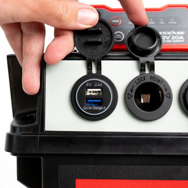 Battery Box With Integrated 20A DCDC Charger & Accessory Bundle