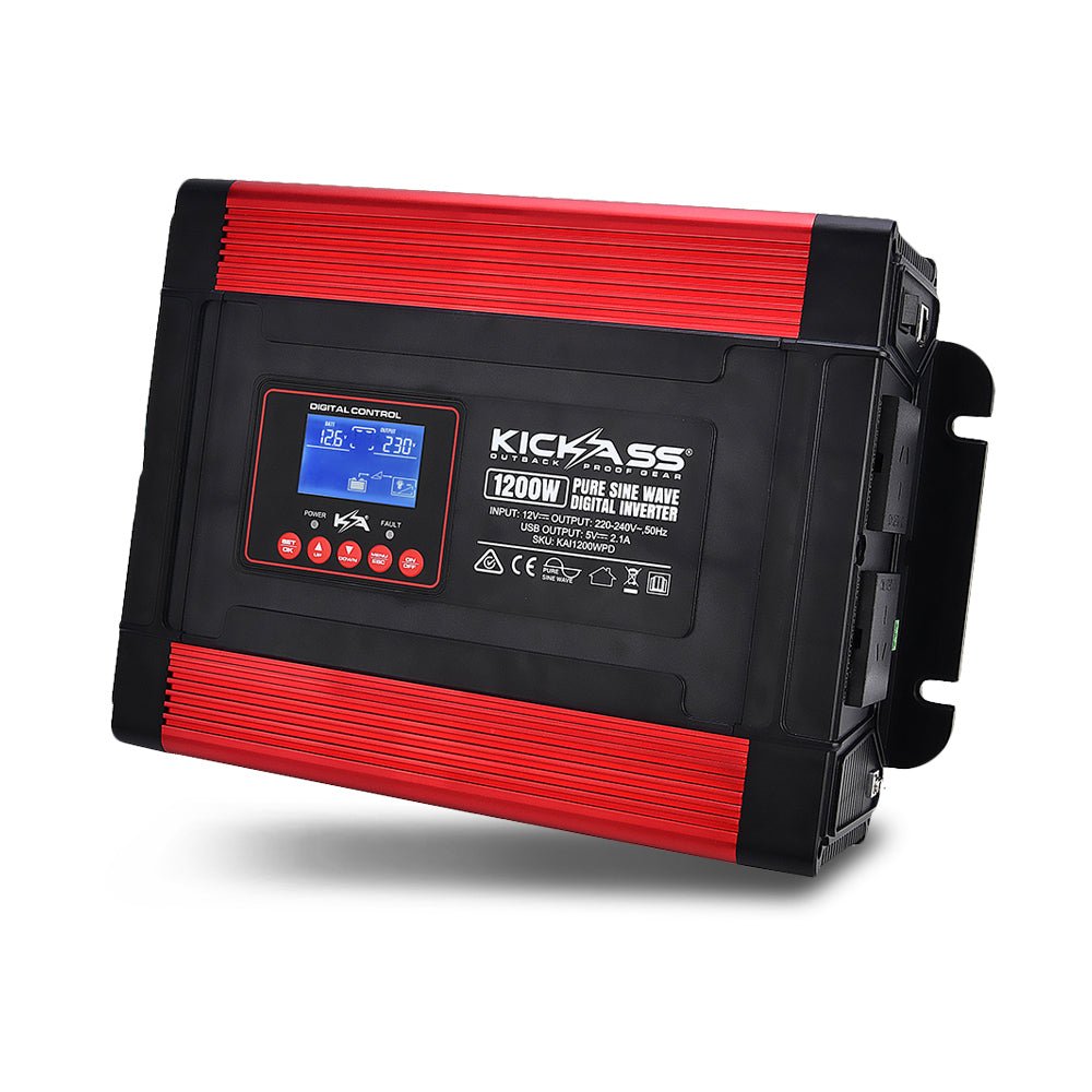 KickAss 1200W Digital Pure Sine Wave Inverter
