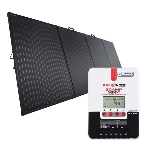 KickAss 12V 200W Super Thin Portable Camping Solar Panel 2