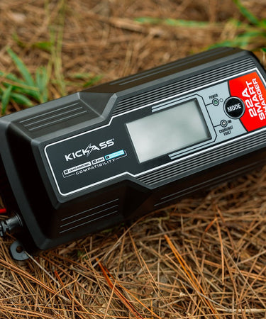 KickAss 12V 22Amp - 9 Stage Automatic Smart Battery Charger for Lead Acid, AGM & Lithium Batteries