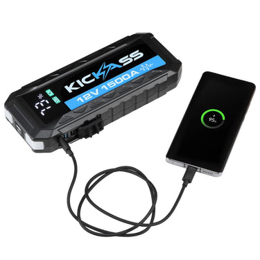 KickAss 12V Lithium 1500A Portable Car Jump Starter Power Bank