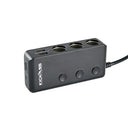KickAss 3 Way Cigarette Socket Splitter with USB Ports