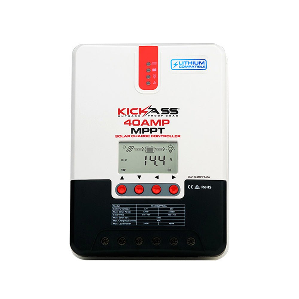 KickAss 40A 12/24V MPPT Solar Regulator