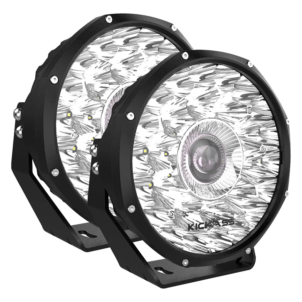 KickAss 9 Inch LED Driving Lights (Pair)