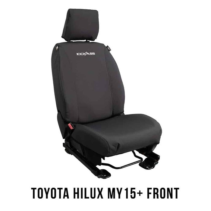 KickAss Canvas Seat Cover Toyota Hilux MY15+ Front (pair)