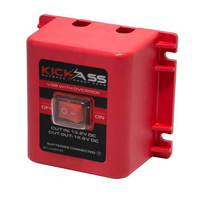 KickAss Dual Battery Wiring Kit with 12V 140Amp Dual Sensing VSR