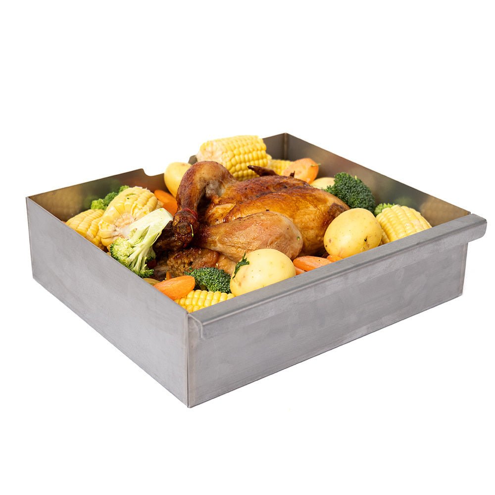 KickAss Large Travel Oven Stainless Steel Tray with Trivet