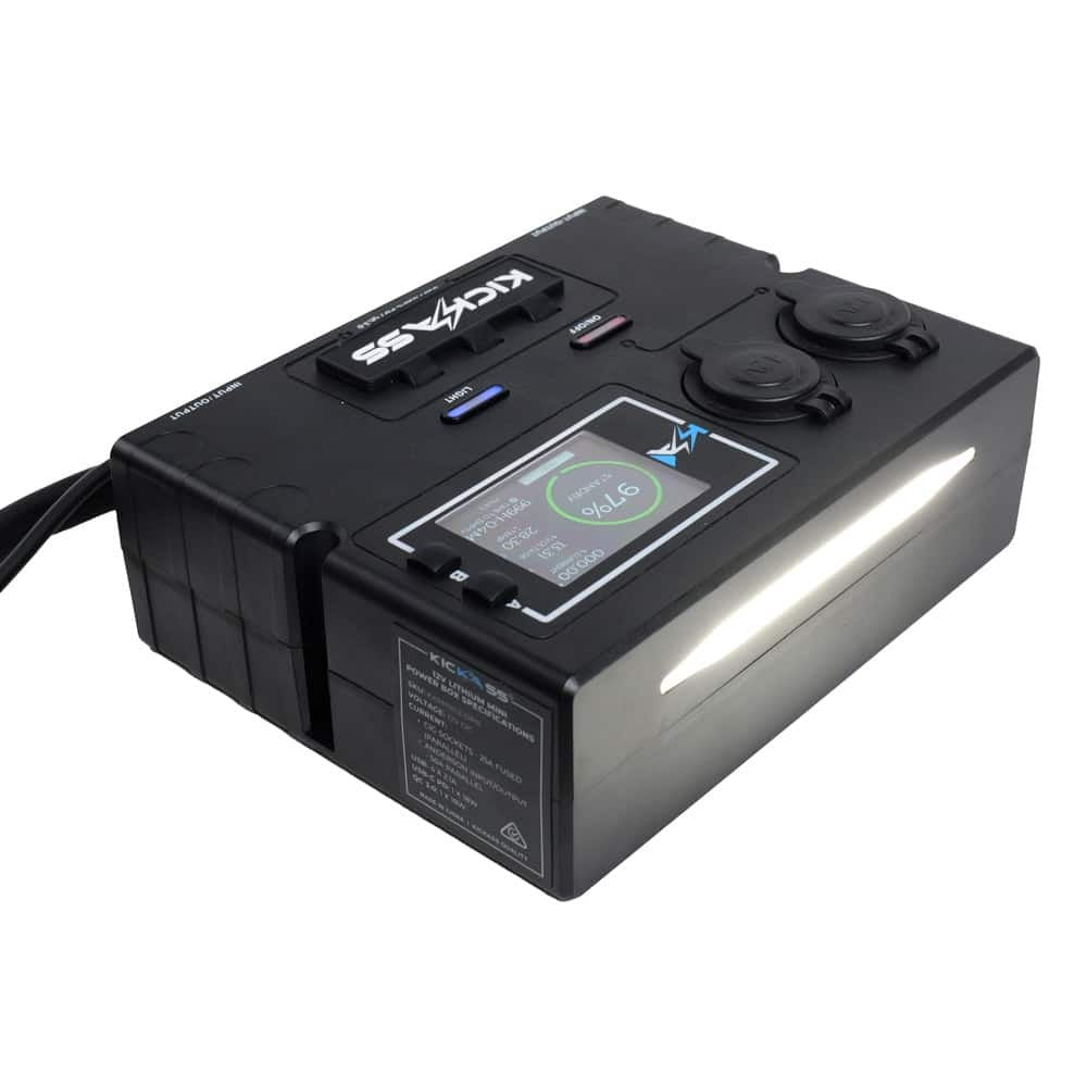 Lithium Control Box The KickAss Lithium 12V Control Box - With LCD Screen | KickAss Products