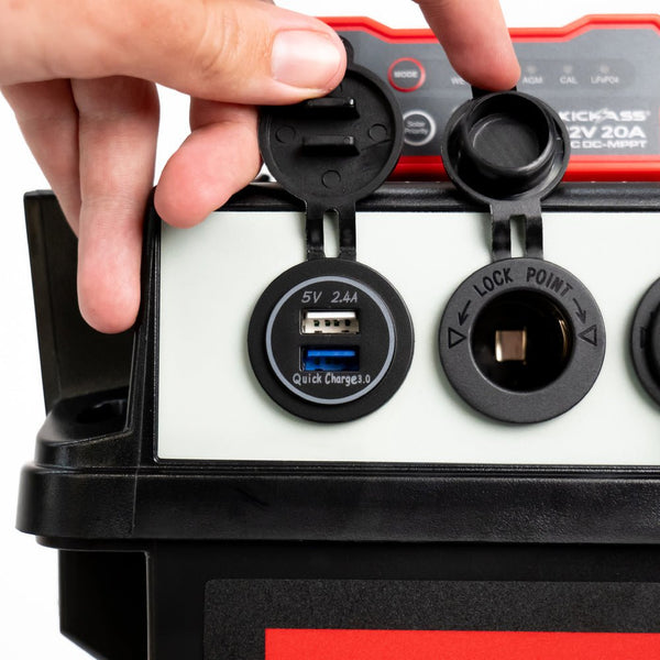 The KickAss Battery Box With DCDC Charger 20A KickAss Products