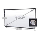 KickAss Portable Outdoor Cinema 100" Eyelet Projector Screen