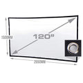 KickAss Portable Outdoor Cinema Projector Screen with Eyelets - 120"