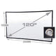 KickAss Portable Outdoor Cinema Projector Screen with Eyelets - 120"