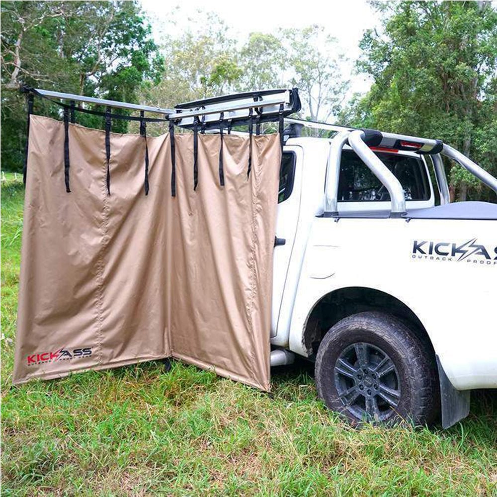 KickAss Shower Tent Awning - Instant Ensuite Tent, Toilet Tent & Camping Change Room Alt 4 Image