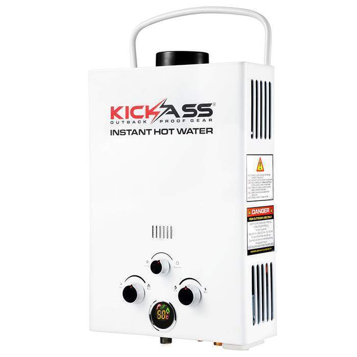 KickAss Shower Tent & Change Room with Camping Gas Hot Water Alt 6 Image