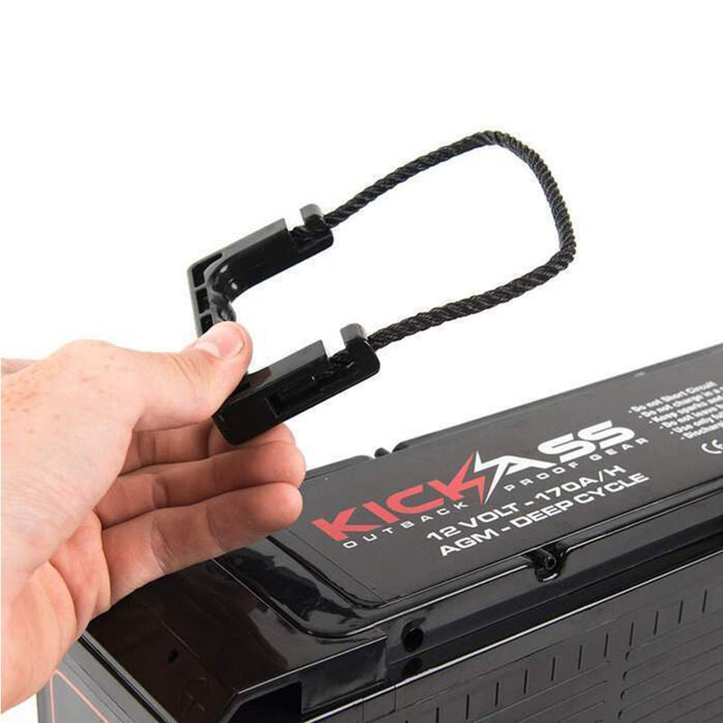 The KickAss 170Ah Slimline 12V Deep Cycle AGM Battery KickAss Products
