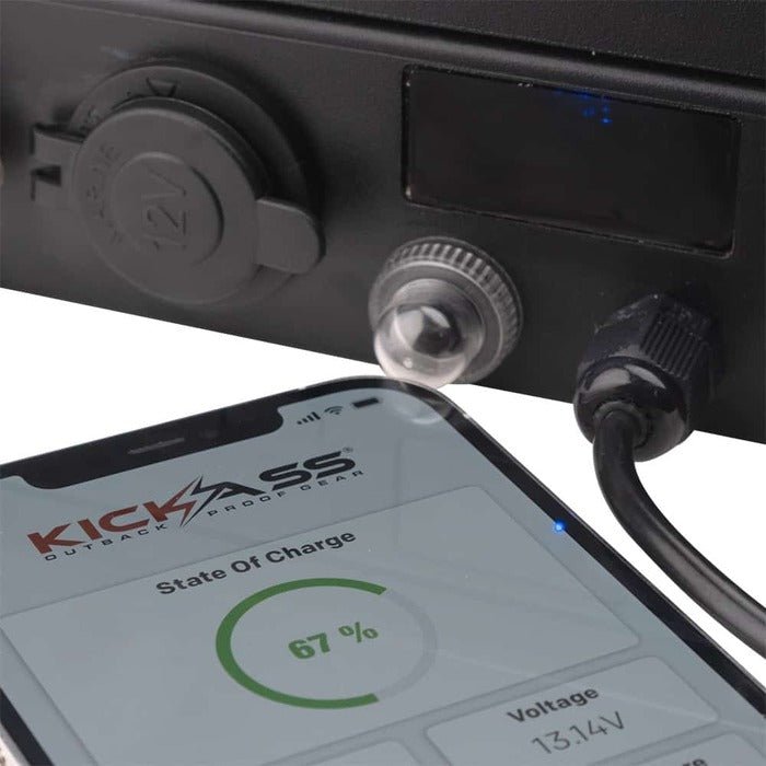 KickAss Ultra Slim 105AH Lithium Battery with Bluetooth Essentials Bundle